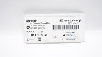 Stryker 1608-006-087 Diamond Round Bur 2.0mm (x)